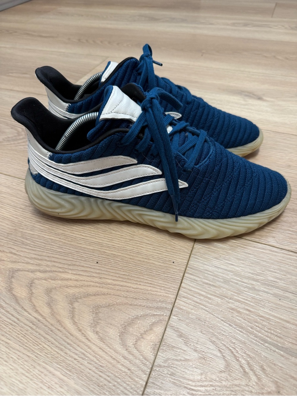 Adidas Men's Sobakov Legend Marine Blue Cloud White Boost Sneakers BD7562 10.5